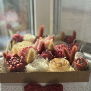 Κέρινη premium ανθοσύνθεση σε χάρτινο κουτί - Image 6