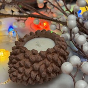 Δοχείο πορσελάνης κουκουνάρι - Image 5