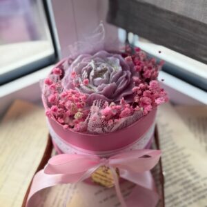 Κέρινη σύνθεση με παιώνια - Image 5