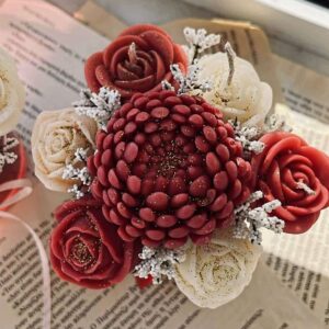 Κέρινη σύνθεση σε γυάλινο δοχείο - Image 5