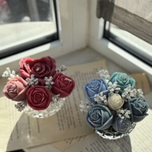 Mini κέρινη σύνθεση σε γυάλινο βαζάκι - Image 4