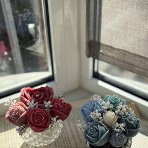 Mini κέρινη σύνθεση σε γυάλινο βαζάκι - Image 3