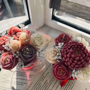 Κέρινη σύνθεση σε γυάλινο δοχείο - Image 8