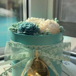 Κέρινη σύνθεση με παιώνιες - Image 6