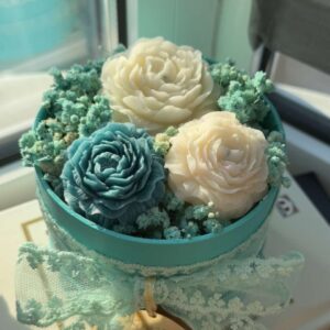 Κέρινη σύνθεση με παιώνιες - Image 7