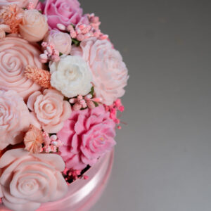 Pink bouquet with lights - Image 3