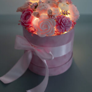 Pink bouquet with lights - Image 7
