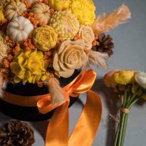 Autumn Bloom Box- Φθινοπωρινή κέρινη σύνθεση - Image 5