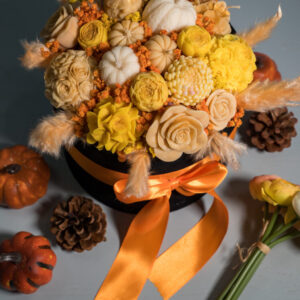 Autumn Bloom Box- Φθινοπωρινή κέρινη σύνθεση - Image 6