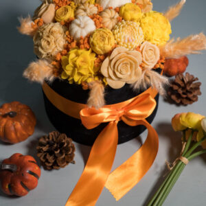 Autumn Bloom Box- Φθινοπωρινή κέρινη σύνθεση - Image 7