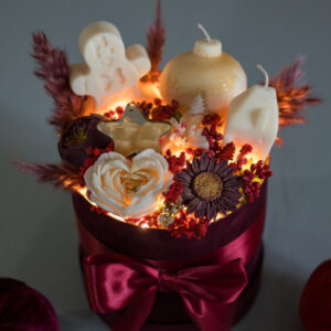 Melomakarono Bliss – Χριστουγεννιάτικη Μπορντό Σύνθεση - Image 8