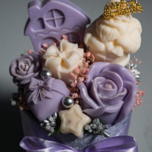 Lavender Frost – Αρωματική Κέρινη Λιλά Χριστουγεννιάτικη Σύνθεση - Image 5