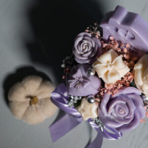 Lavender Frost – Αρωματική Κέρινη Λιλά Χριστουγεννιάτικη Σύνθεση - Image 6