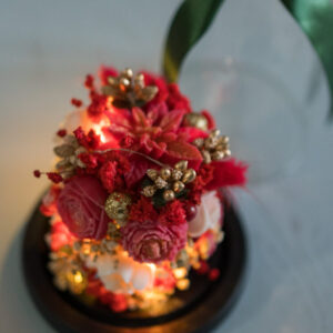 Crimson Elegance – Αρωματική Κέρινη Σύνθεση Πολυτελείας σε καμπάνα - Image 3