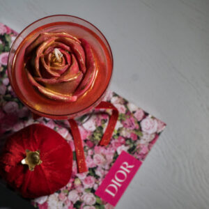 Velour Rose - Γιορτινό κερί Τριαντάφυλλο - Image 3