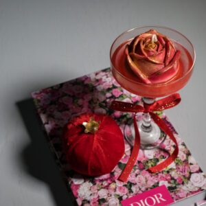 Velour Rose - Γιορτινό κερί Τριαντάφυλλο - Image 4