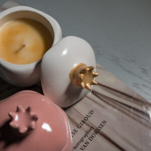 Rodi Luxe- Αρωματικό κερί σε πορσελάνινο δοχείο ρόδι - Image 3