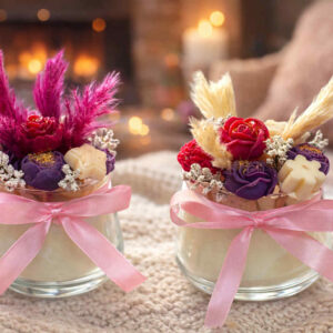 Candle & Bouquet 2 in 1- Αρωματικό κερί και μπουκέτο 2 σε 1