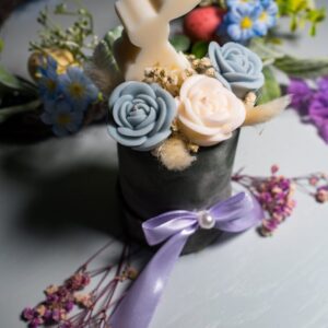 Κέρινη σύνθεση Easter Blossom Bunny - Image 3
