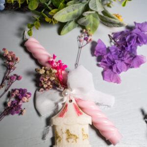 Λαμπάδα Baby Pink Carousel