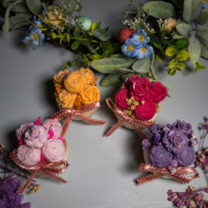 Ρομαντικό Μπουκέτο – Αρωματικό mini Κερί με Κέρινα Λουλούδια - Image 18