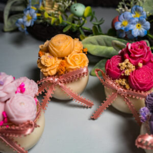 Ρομαντικό Μπουκέτο – Αρωματικό mini Κερί με Κέρινα Λουλούδια - Image 3