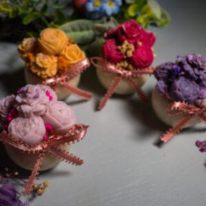 Ρομαντικό Μπουκέτο – Αρωματικό mini Κερί με Κέρινα Λουλούδια - Image 5