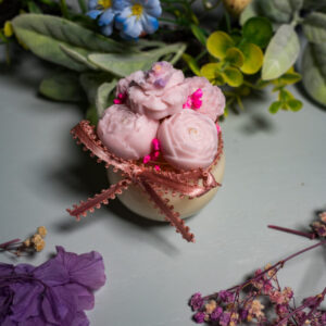 Ρομαντικό Μπουκέτο – Αρωματικό mini Κερί με Κέρινα Λουλούδια - Image 6