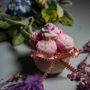 Ρομαντικό Μπουκέτο – Αρωματικό mini Κερί με Κέρινα Λουλούδια - Image 9