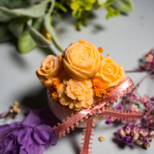 Ρομαντικό Μπουκέτο – Αρωματικό mini Κερί με Κέρινα Λουλούδια - Image 10