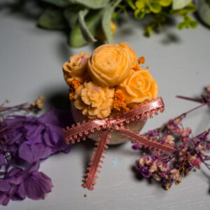 Ρομαντικό Μπουκέτο – Αρωματικό mini Κερί με Κέρινα Λουλούδια - Image 12