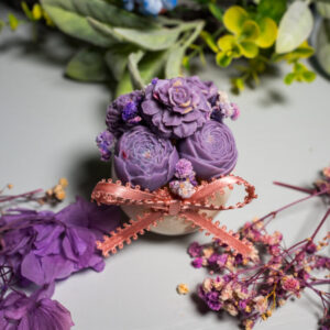 Ρομαντικό Μπουκέτο – Αρωματικό mini Κερί με Κέρινα Λουλούδια - Image 14