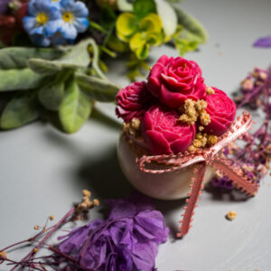 Ρομαντικό Μπουκέτο – Αρωματικό mini Κερί με Κέρινα Λουλούδια - Image 16