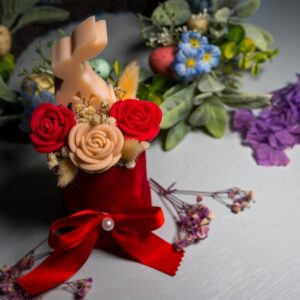 Κέρινη σύνθεση Easter Blossom Bunny - Image 5