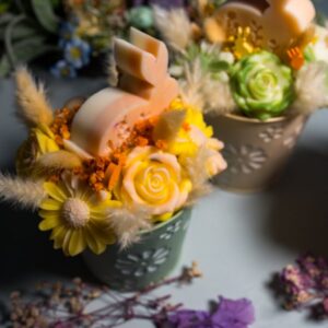 Κέρινη Πασχαλινή σύνθεση- Easter Blossom Harmony